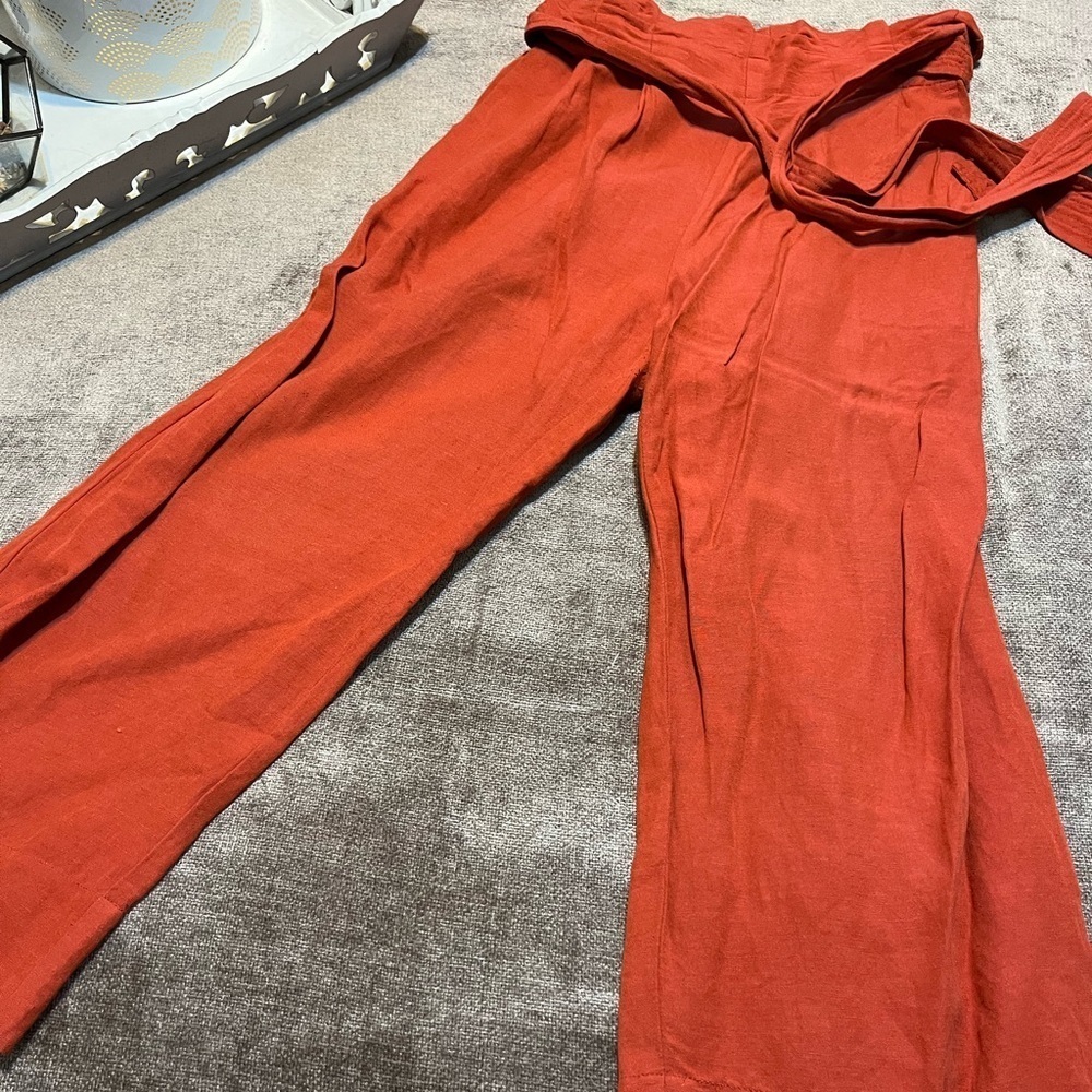 Madewell Tie- Waist Huston Wide Leg Pants - Size Small